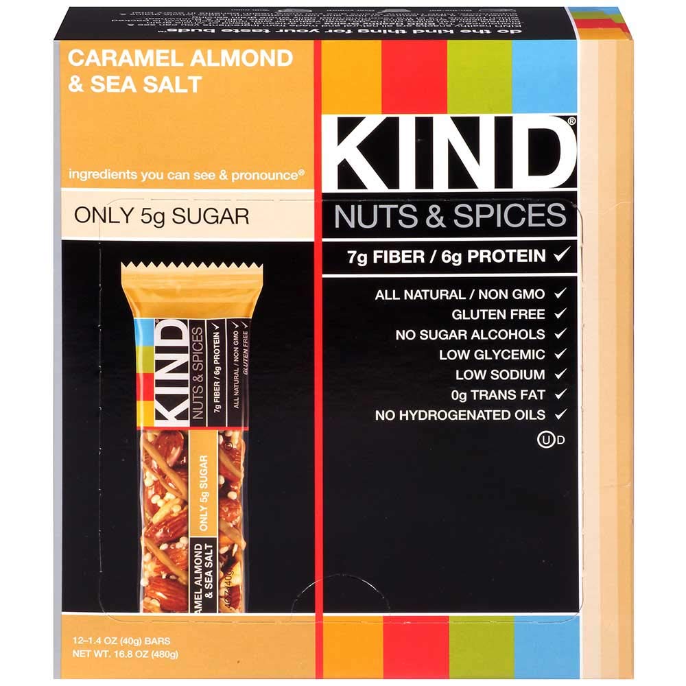 KIND Caramel Almond Sea Salt Snack Bar 1.4oz 72ct