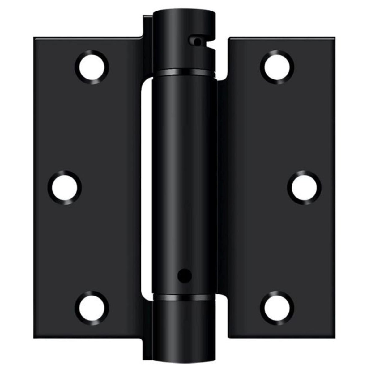 Deltana DSH35U1B 3-1/2" x 3-1/2" Steel Spring Hinge