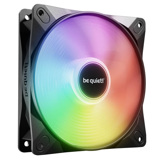 be quiet! Light Wings LX 120mm PWM Fan, Illuminated hub, Frosted Blades, Multiple Colors and Modes, Optimized Blades for Extraordinary air Pressure, Daisy Chain Option, Rifle Bearing