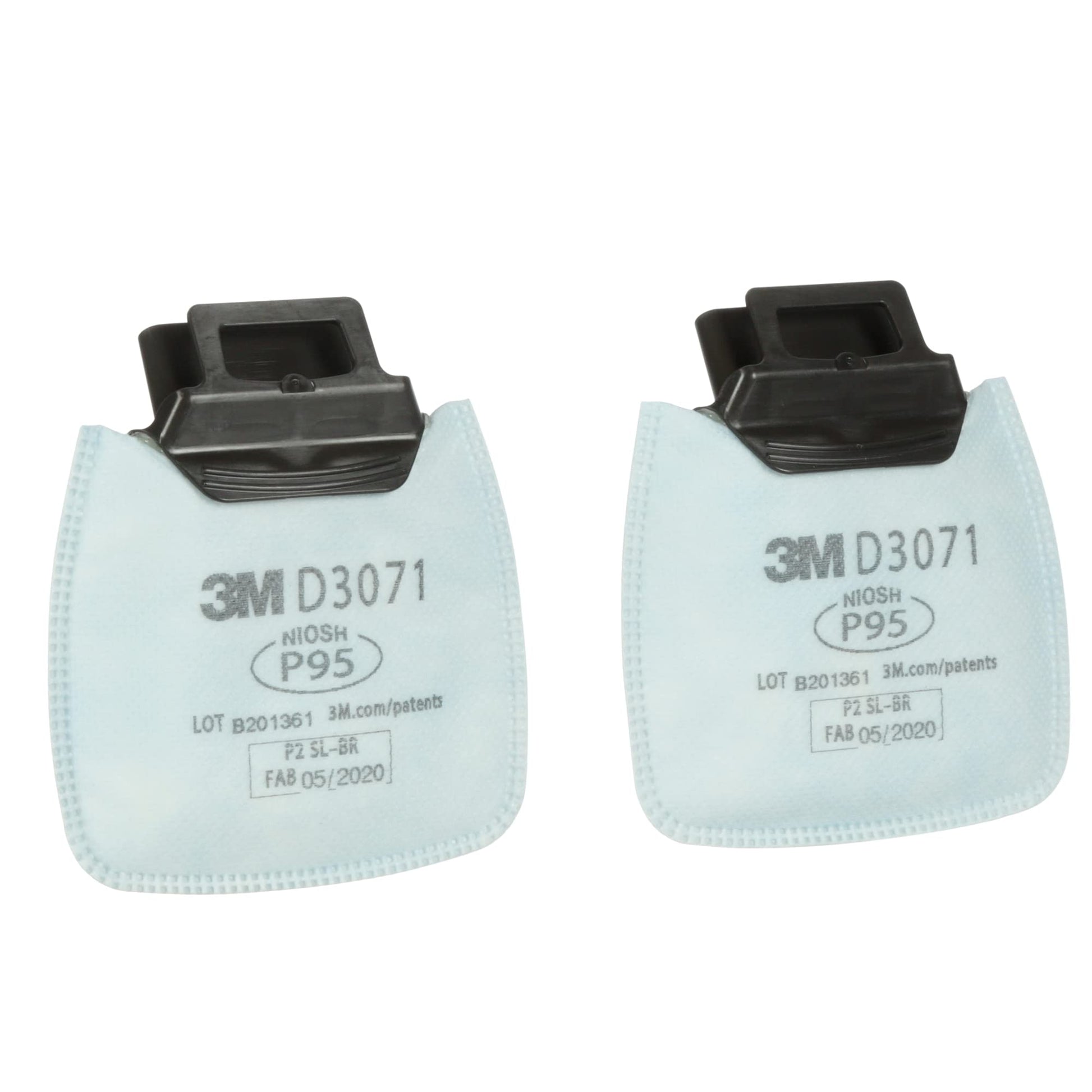 3M Secure Click P95 Filter D3071, 1 Pair