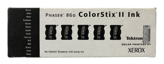 Xerox Tektronix ColorStix II Black Ink 5-Pack for Phaser 860