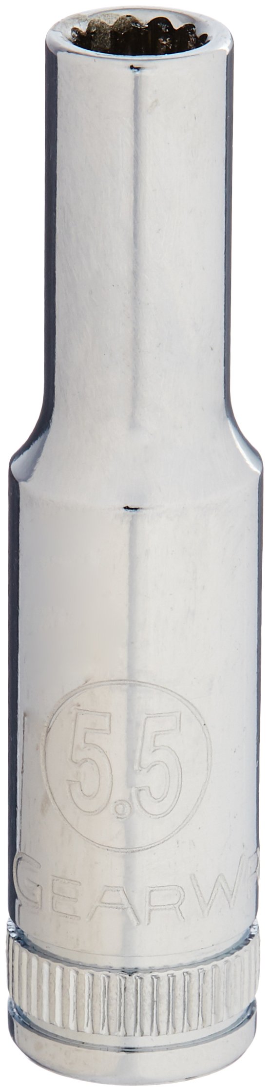 GEARWRENCH 1/4" Drive Deep Metric Socket 5.5mm, 12 Point - 80232