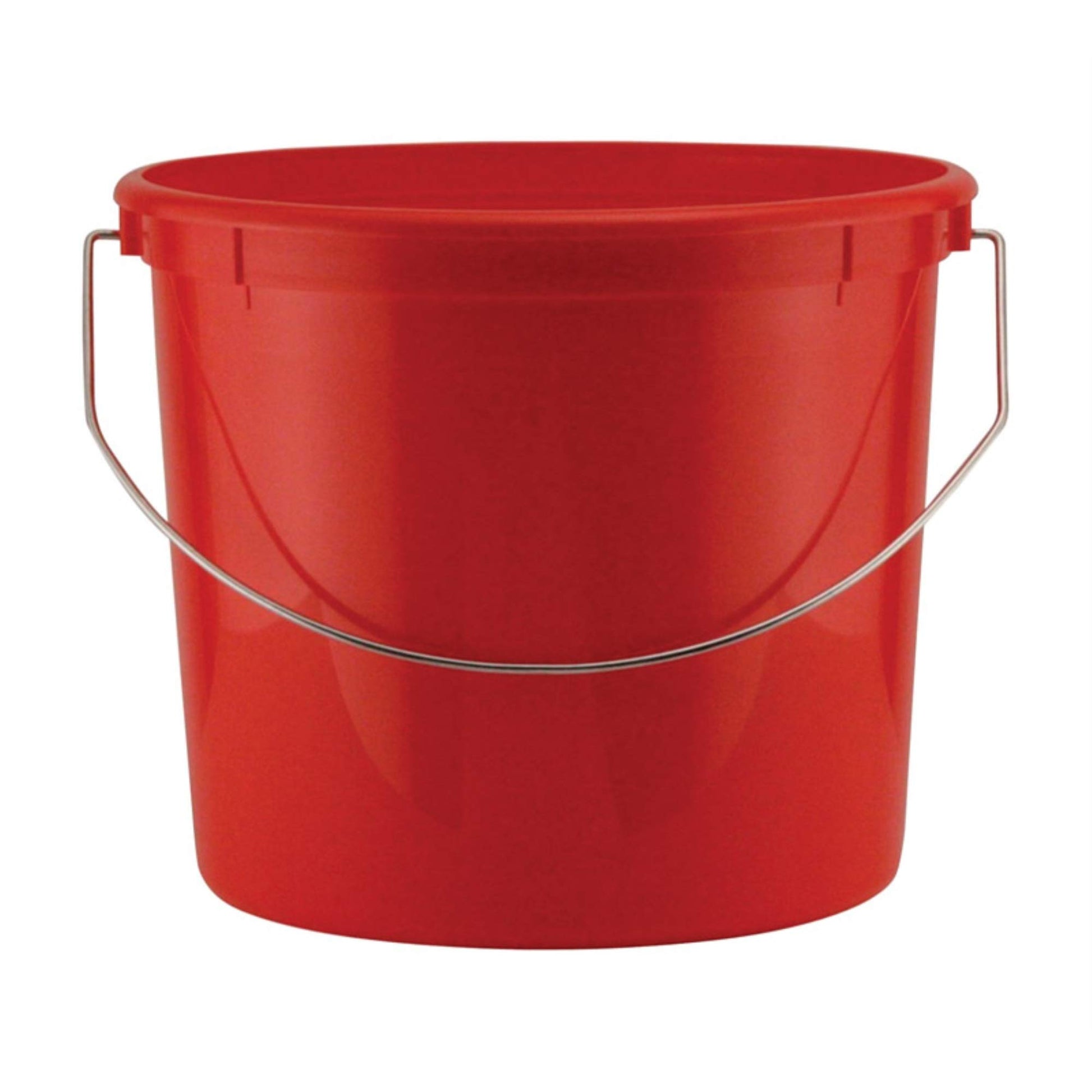 5 Qt Red Plastic Reinforced Pail