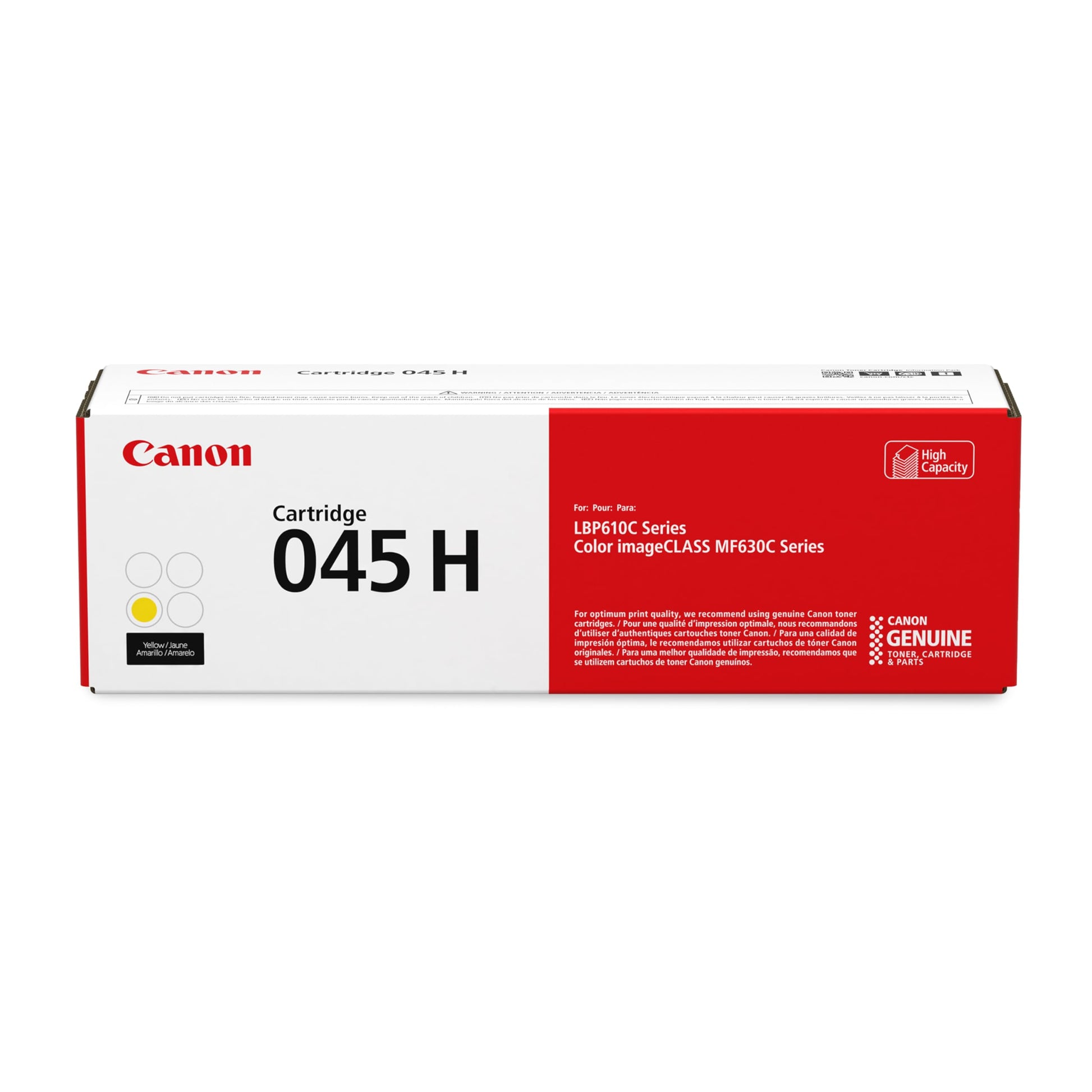 Canon 045H Yellow Toner Cartridge 1243C002