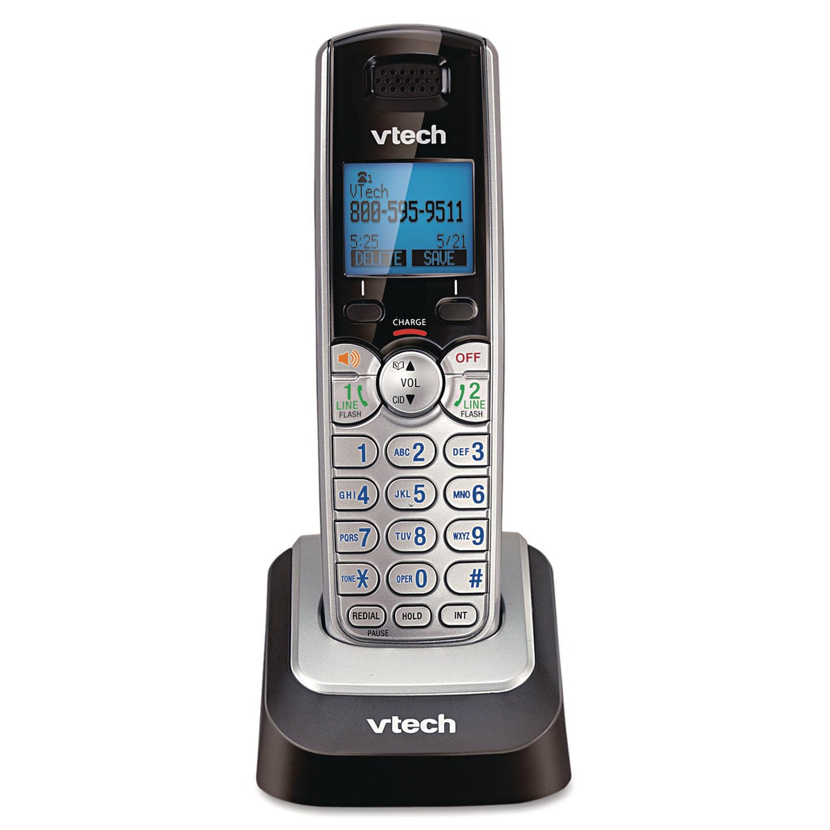 VTech DS6101 Accessory Handset Black/Silver