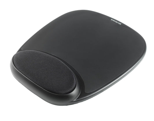 Kensington Mouse Pad with Wrist Rest - Ergonomic, Gel Padding, Laser and Optical Mouse, Non-Slip Base (207x25x248mm) - Black (62386)