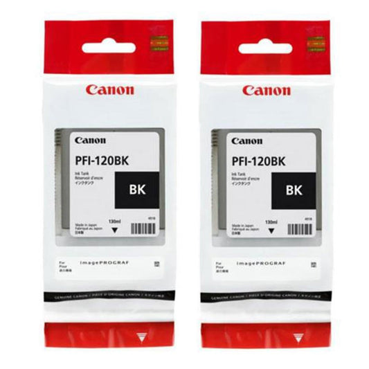 Canon PFI-120 Pigment Ink Tank 2 Pack Black