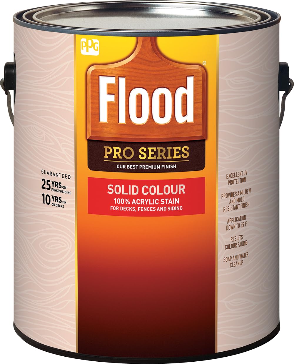 FLOOD Solid Pro Exterior Wood Stain 1 gal Cedar