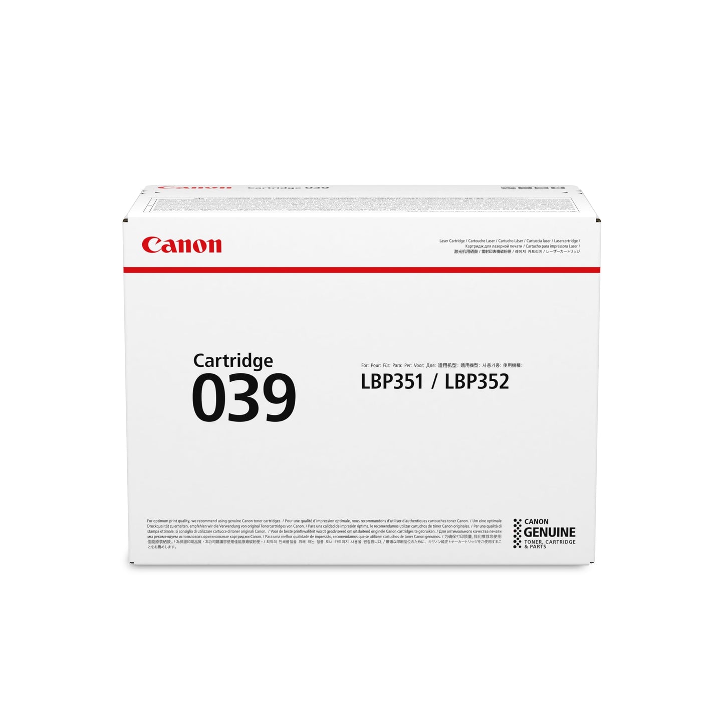 Canon 039 Black Toner Cartridge 0287C001