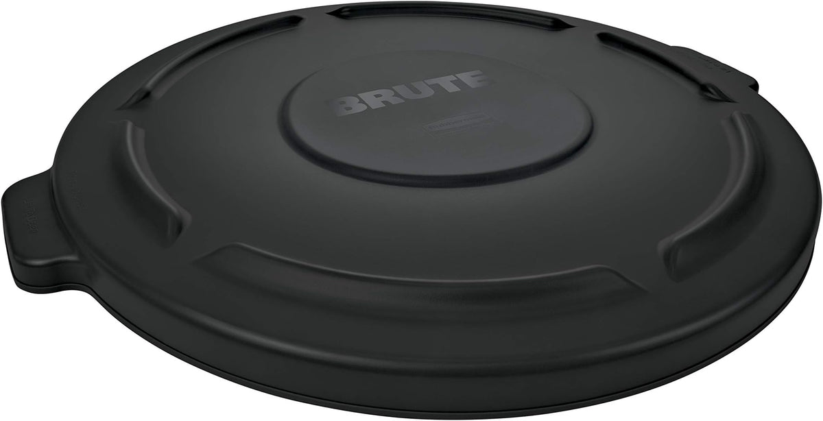 Rubbermaid Commercial Products Brute Heavy-Duty Round Trash/Garbage Lid, 44-Gallon, Black, Compatible with BRUTE 44-Gallon Can (Pack of 5)