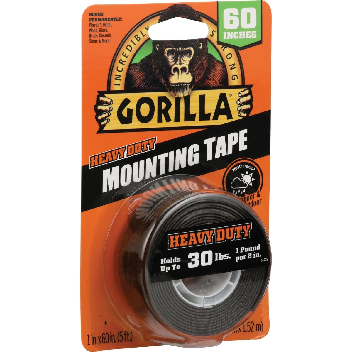 GORILLA MOUNTG TAPE BLK