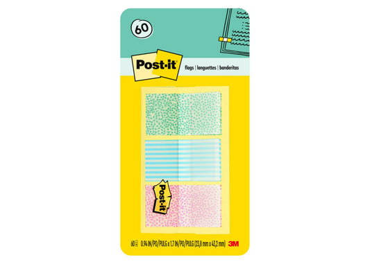 3M Post-it Pattern Flags 60ct Gradient 682-GRDNT