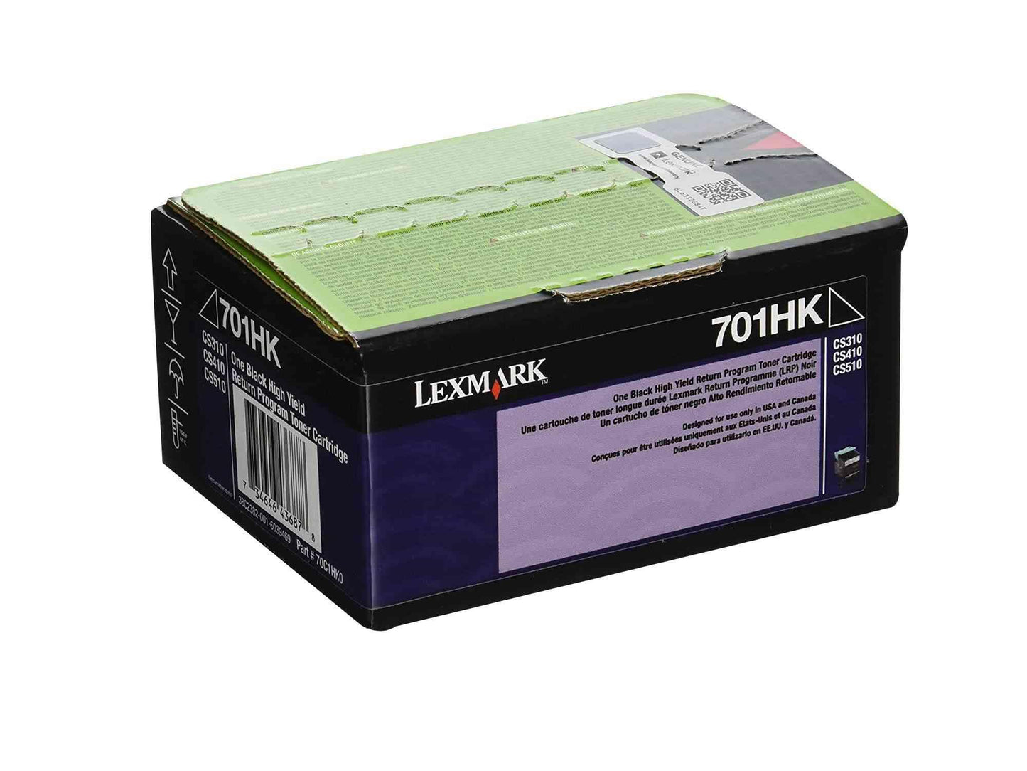 Lexmark 70C1HK0 Black High Yield Return Program Toner