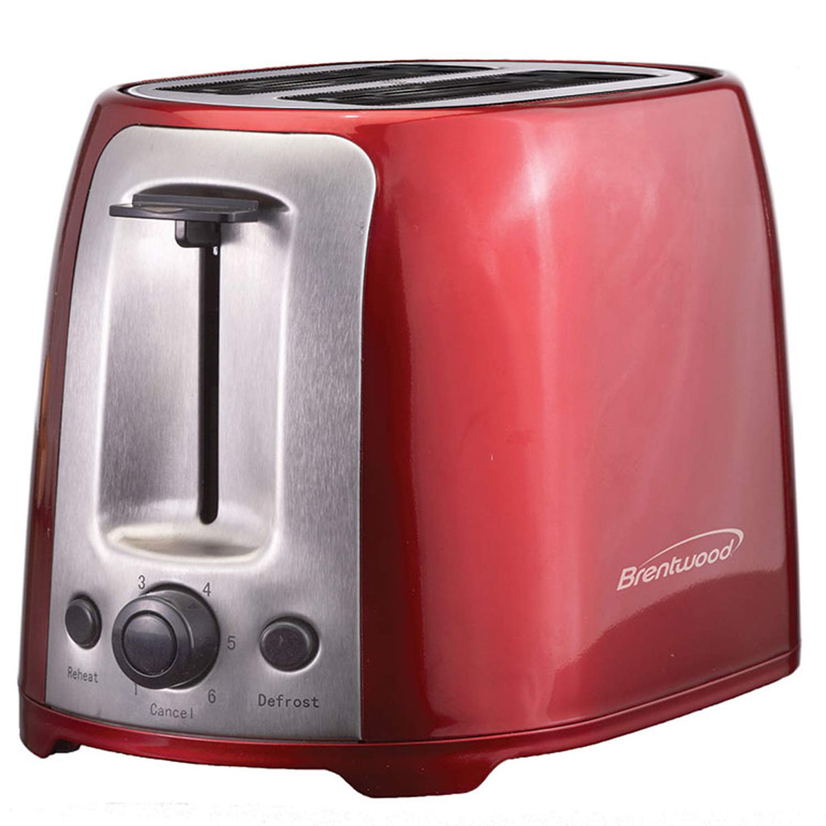 Brentwood TS-292R 2-Slice Wide Slot Toaster Red