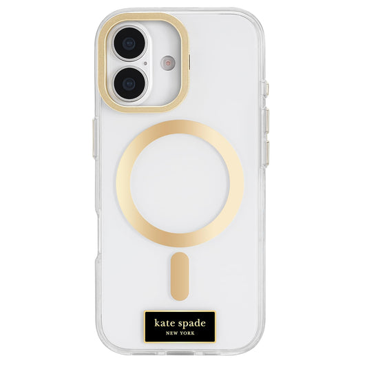 kate spade new york iPhone 17 Case with Camera Stand - Compatible with MagSafe - Designer Phone Case - Icon Clear