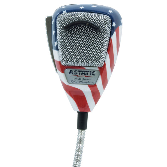 Astatic 302-10309 Stars N' Stripes 4-Pin CB Mic