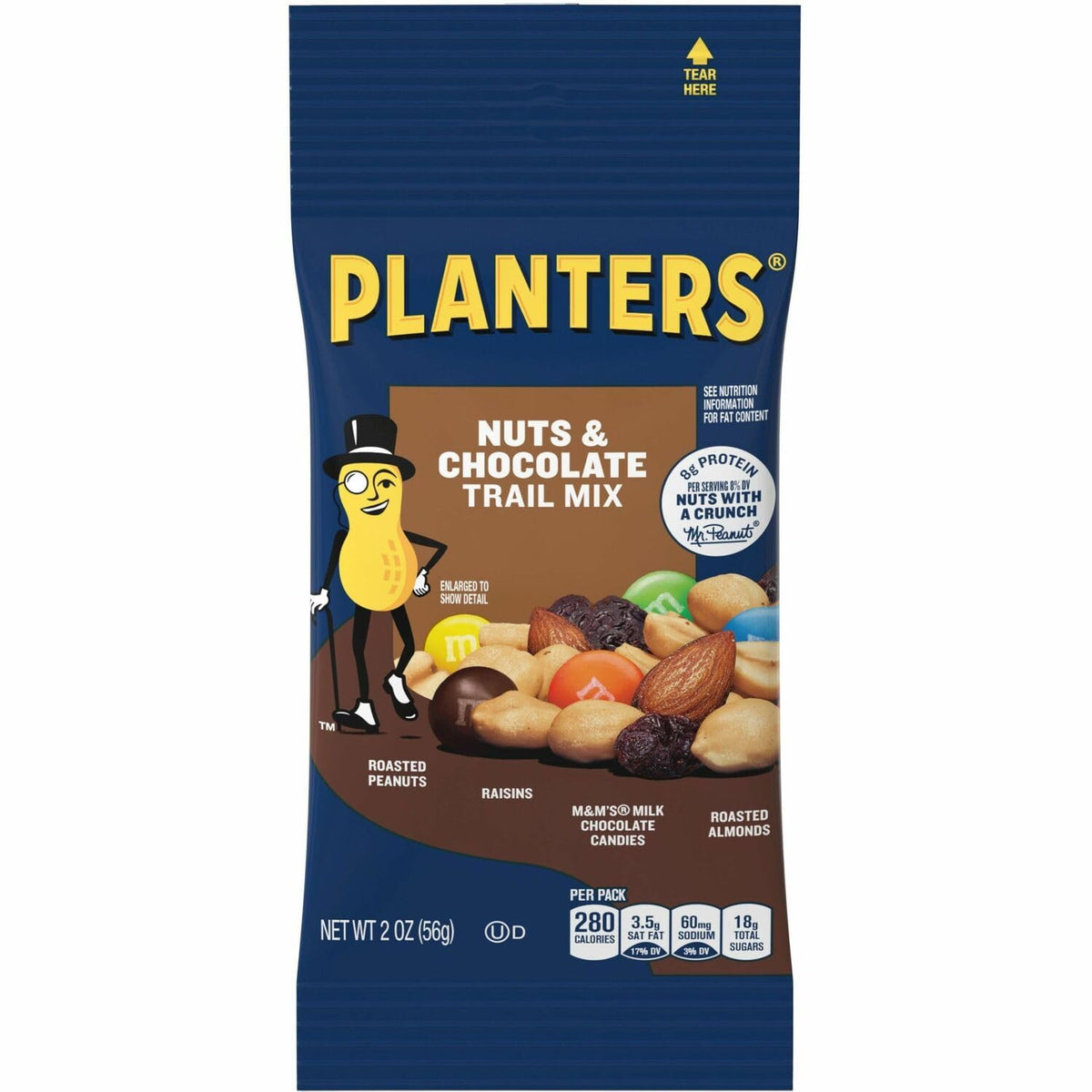 Planters Trail Mix Nut & Choco 2oz 72ct