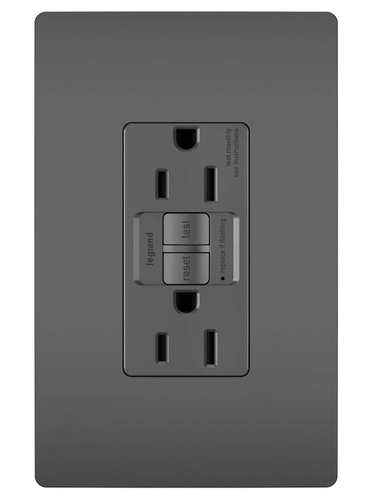 Legrand Pass & Seymour 1597-TRBK GFCI Receptacle 15A 125V