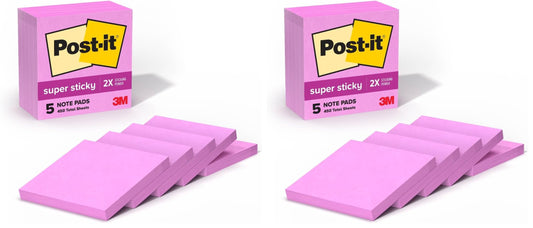 3M Post-it Super Sticky Notes 3 x 3 in Pack of 2