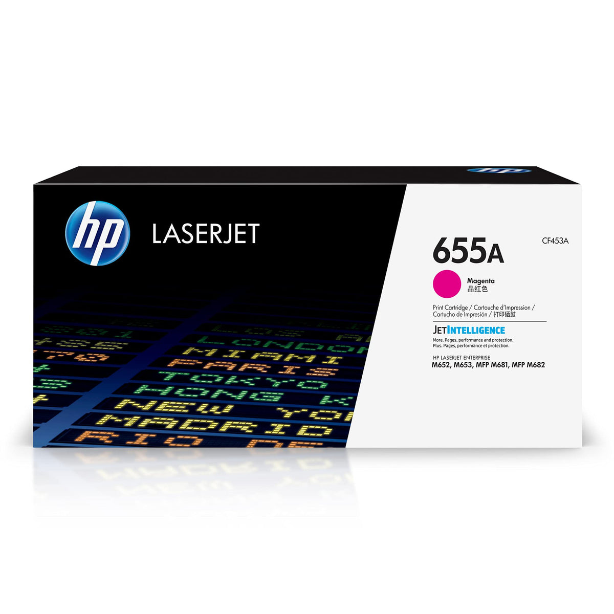 HP 655A Magenta Toner Cartridge | Works with HP Color LaserJet Enterprise M652, M653, HP Color LaserJet Enterprise MFP M681, M682 Series | CF453A