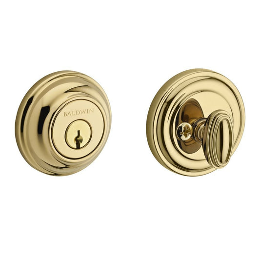 Baldwin Reserve SCTRD003 Single Cylinder Deadbolt Brass
