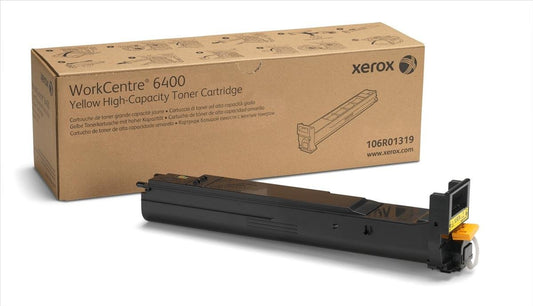 Xerox 106R01319 WorkCentre 6400 Toner Cartridge (Yellow) in Retail Packaging