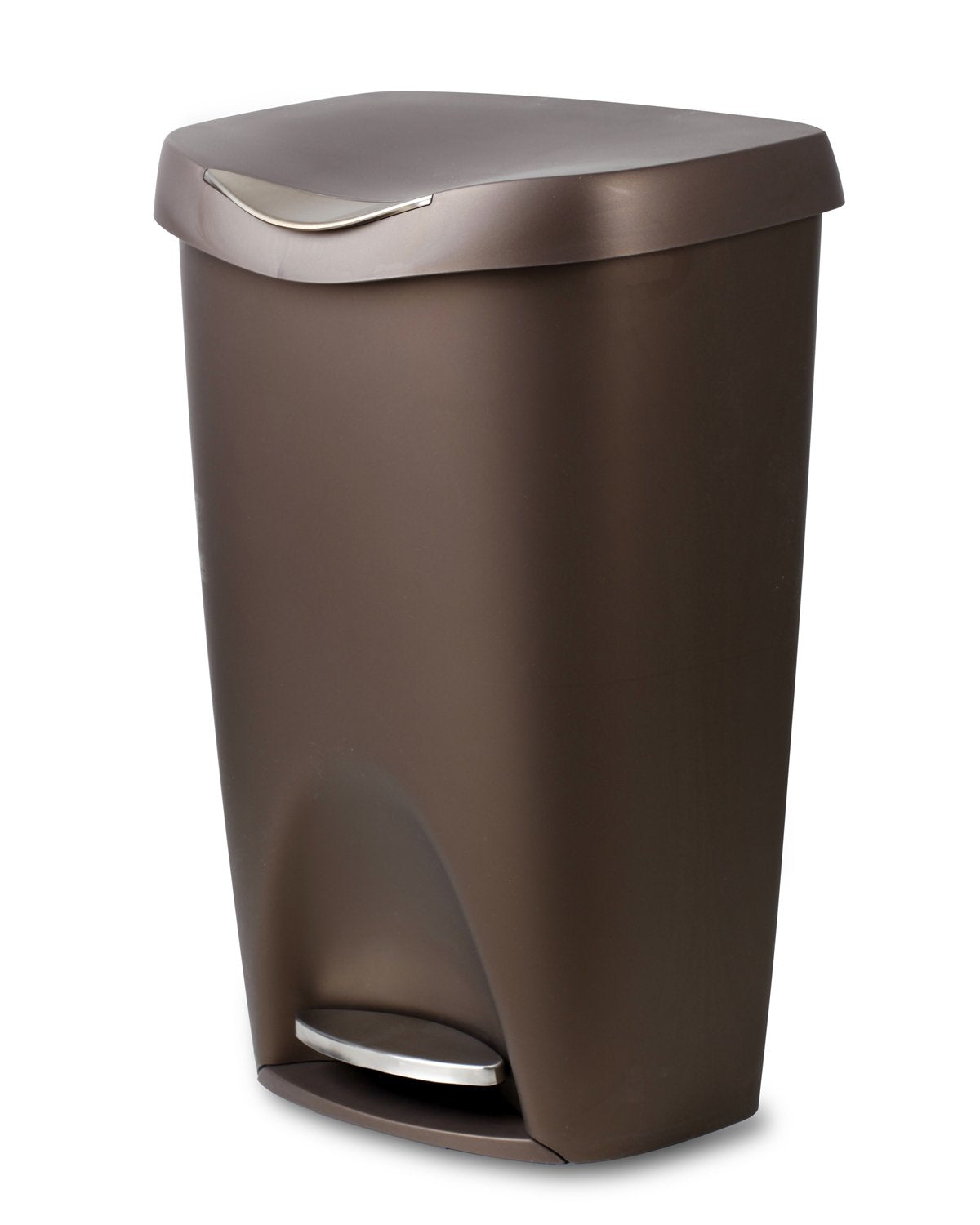 Umbra Brim 13 Gallon Kitchen Trash Can Bronze