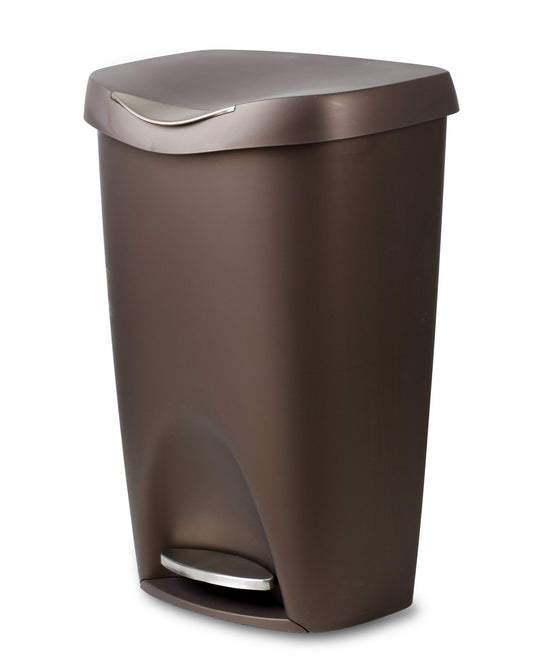 Umbra Brim 13 Gallon Kitchen Trash Can Bronze