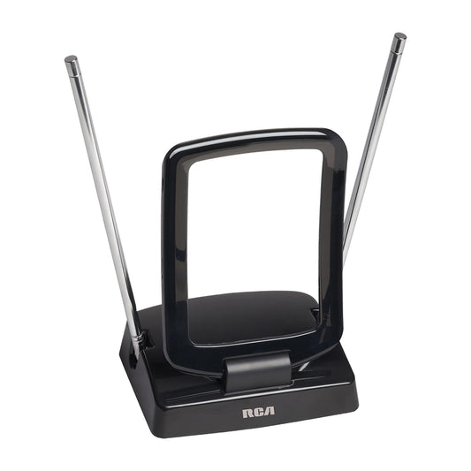 RCA ANT310Z Amplified Indoor FM & TV Antenna Black