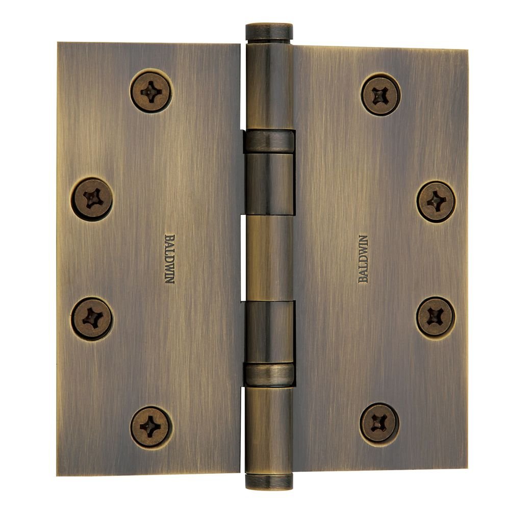 Baldwin 1046050I Mortise Hinge Antique Brass