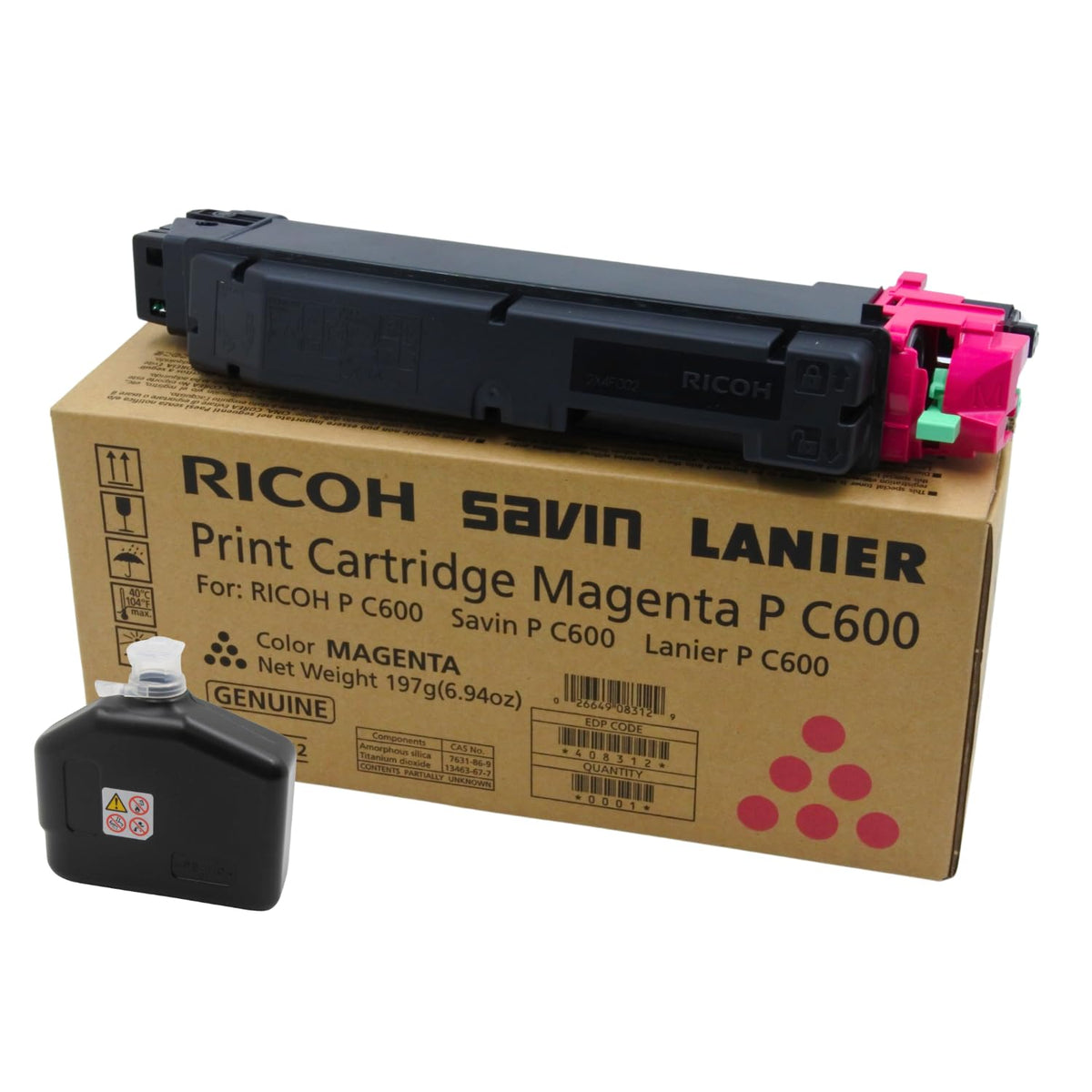 Ricoh Magenta Print Cartridge 408312 for P C600