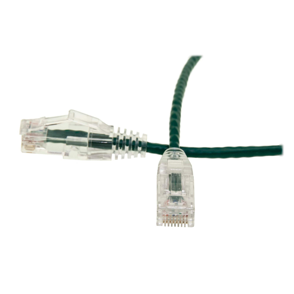CableWholesale Cat6 Slim Green Ethernet Cable 6 Inch