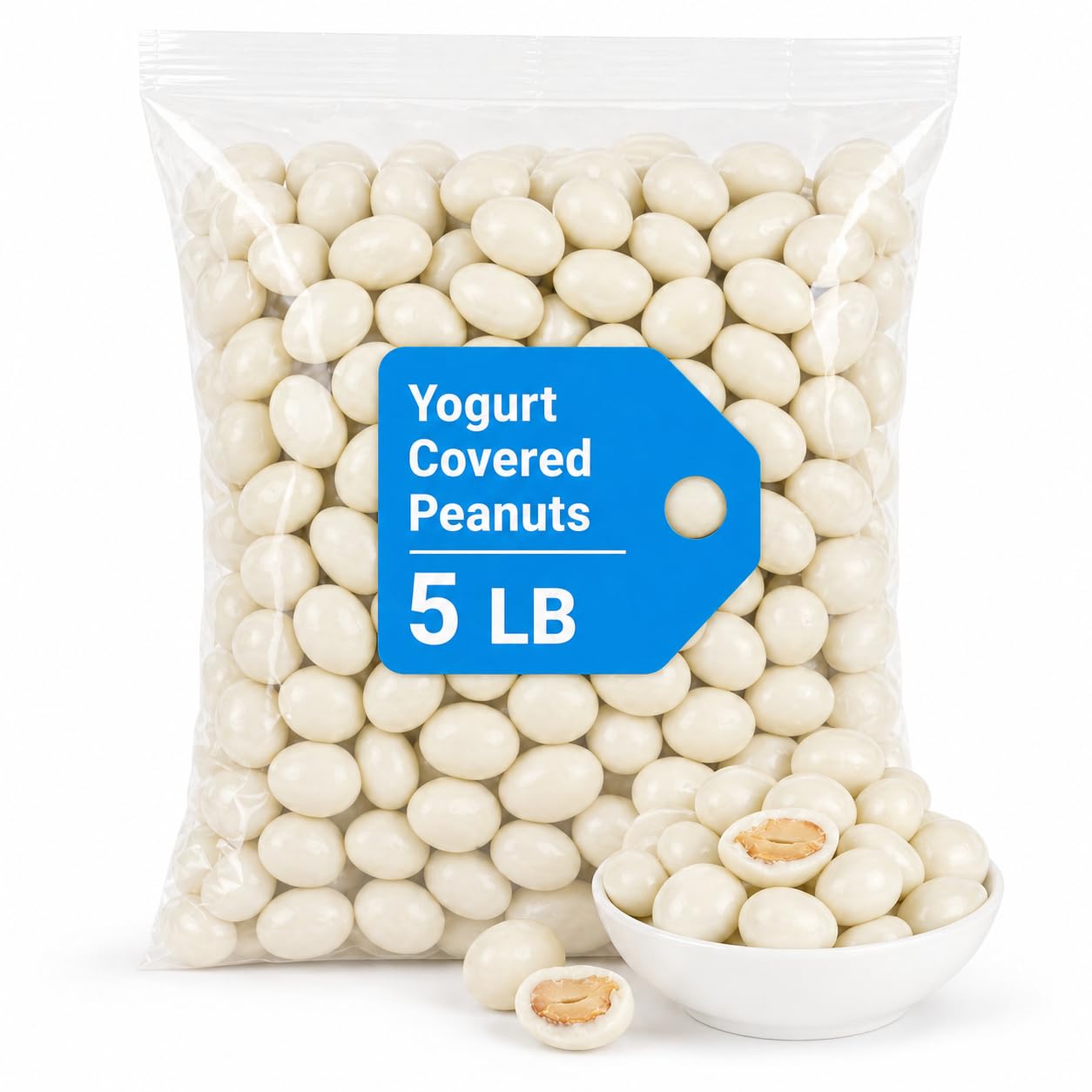 Bayside Candy Yogurt Covered Peanuts - Yogurt Peanut (5LB)