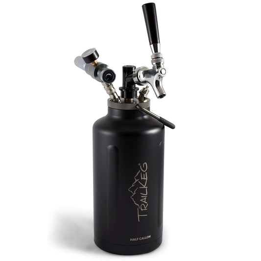 TrailKeg 64oz Pressurized Beer Growler System - Black