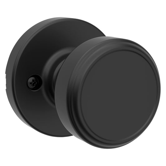 Kwikset Maven Decorative Door Knob Matte Black