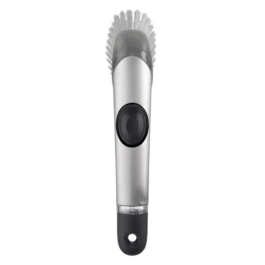 OXO Steel Soap Dispensing Dish Brush 10 in