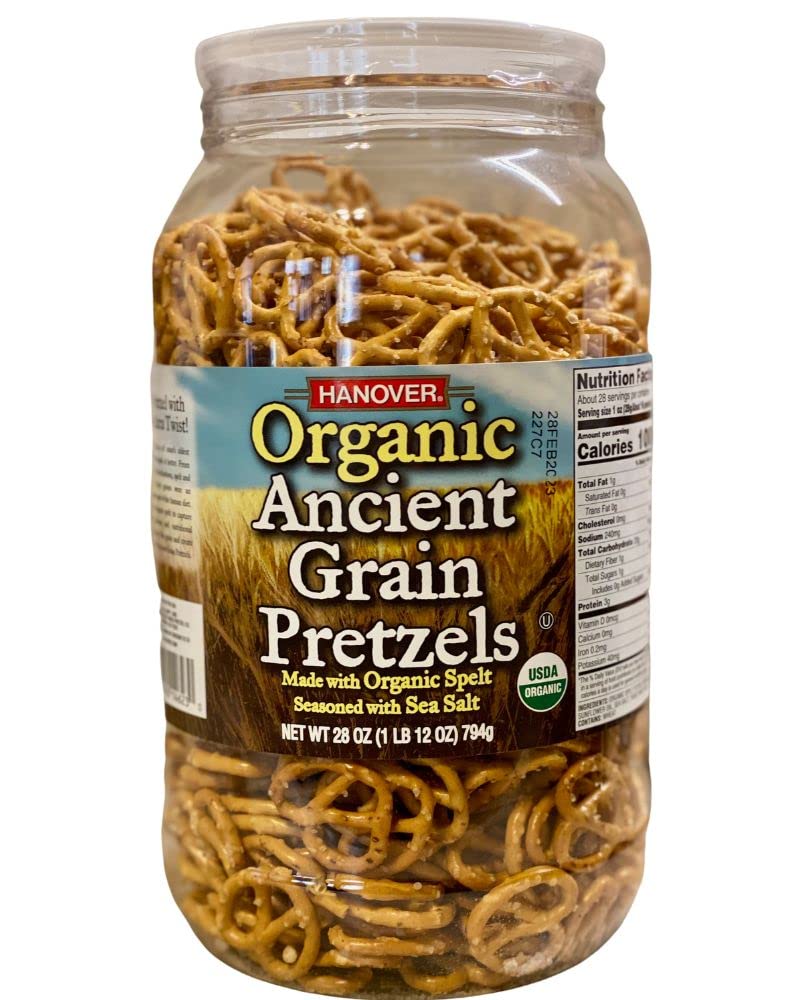 Hanover Organic Spelt Sea Salt Pretzels 28 oz