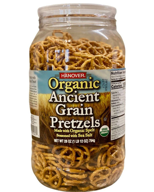 Hanover Organic Spelt Sea Salt Pretzels 28 oz