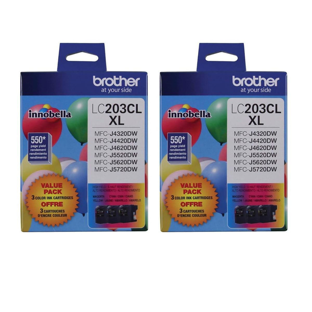 Brother LC2033PKS High-Yield XL 3-Color Ink Set