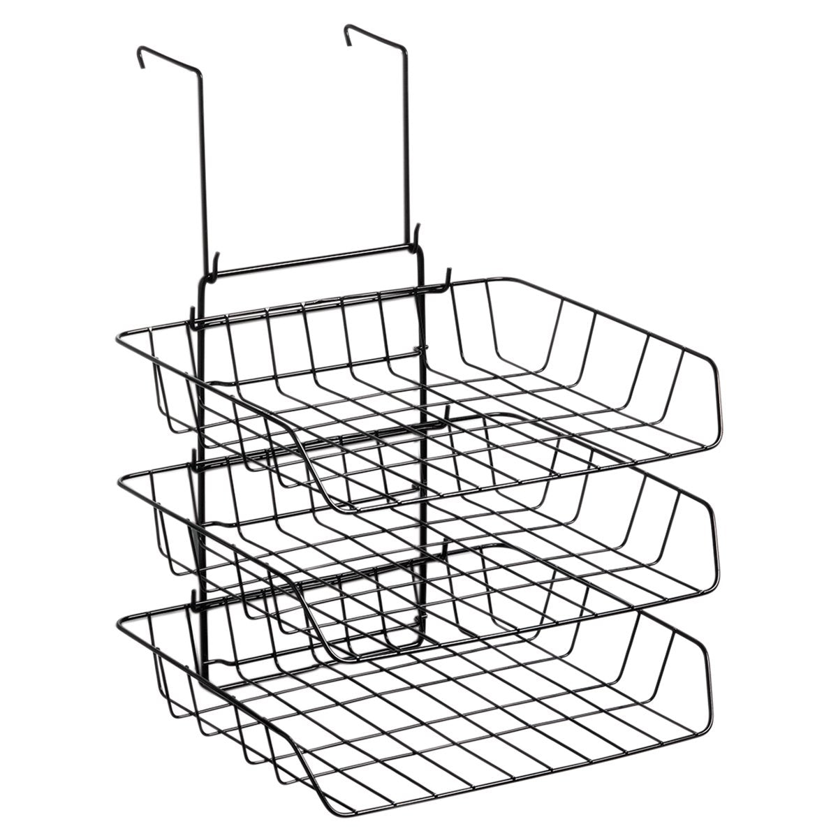 Westcott 3 Letter Hanging Tray Black 42023