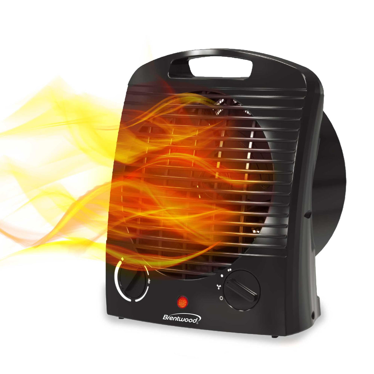 Brentwood 2-in-1 Electric Space Heater & Fan H-F306BK