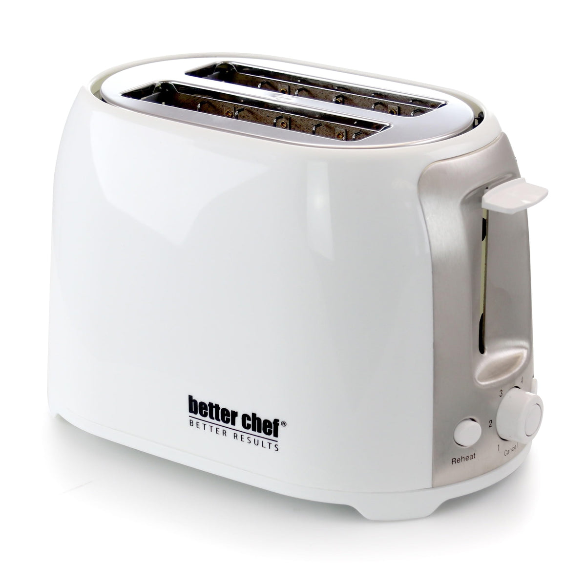 Better Chef 2-Slice Wide-Slot Toaster White