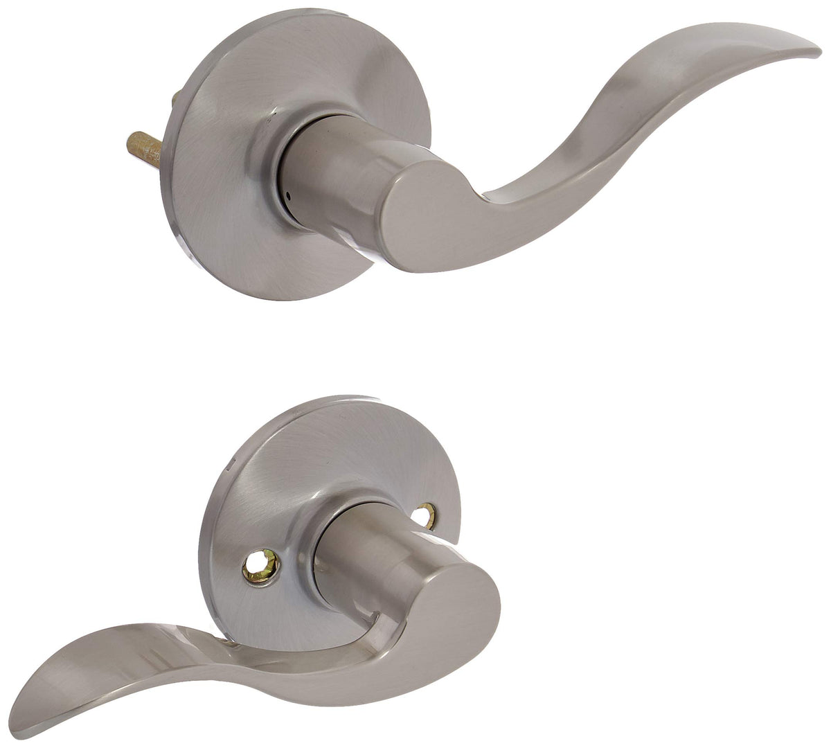 Kwikset Layton Lever Passage Lock Satin Nickel