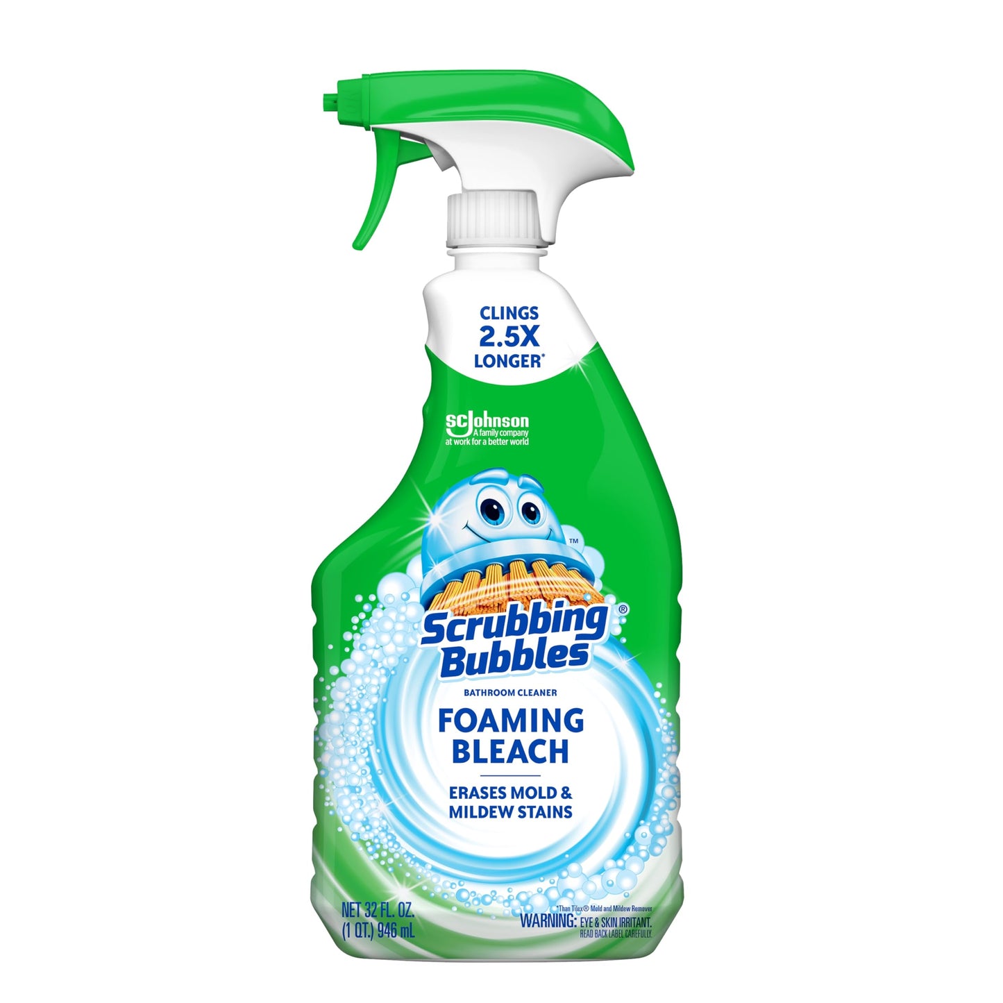Scrubbing Bubbles Bleach Bath Cleaner, Foaming Spray