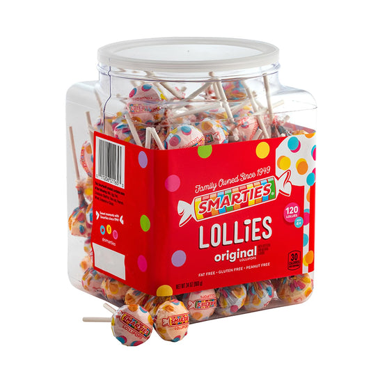 Smarties Lollies Assorted Fruity Flavors 34 oz 120 Count
