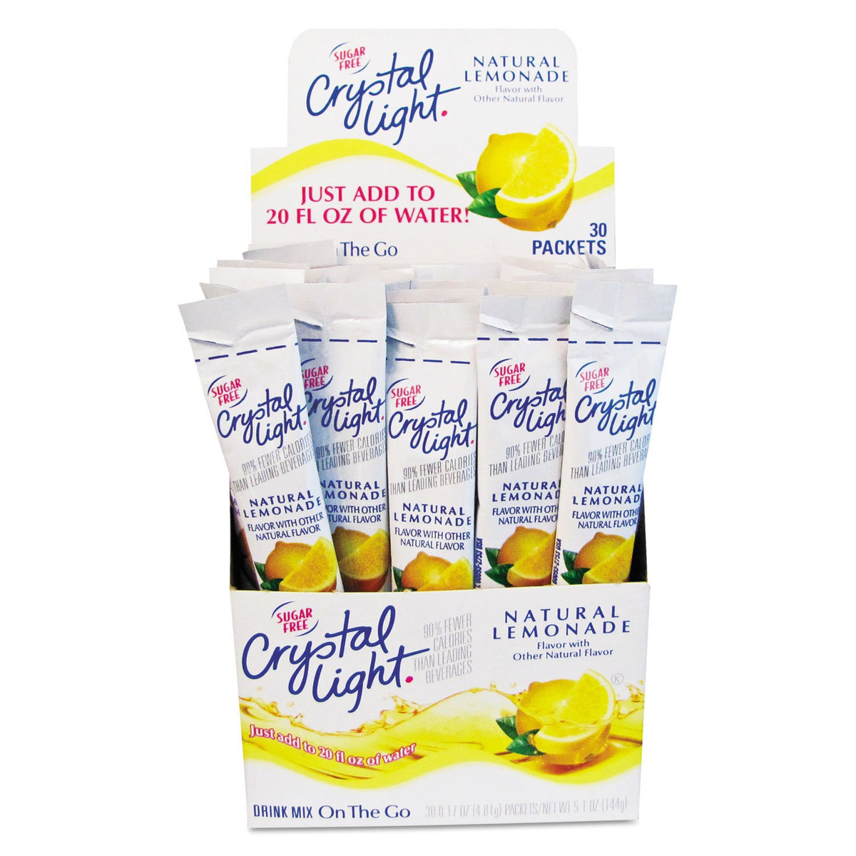 Crystal Light On-The-Go Lemonade 0.17oz 30ct