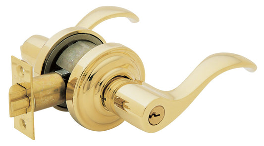 Baldwin Estate 5255.003.LENT Wave Lever Polished Brass