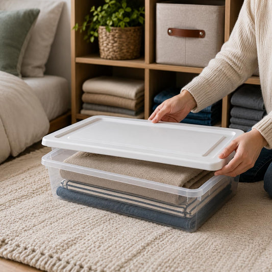 STERILITE 12 Qt Storage Box-Wh