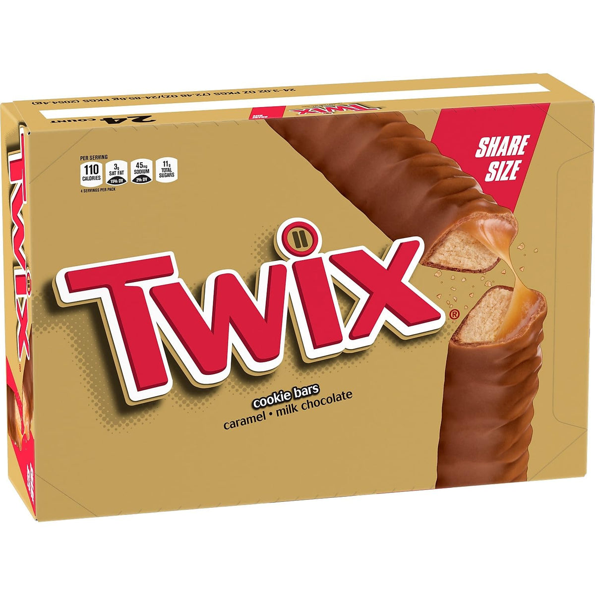 TWIX King Size Caramel 3.02oz 24ct