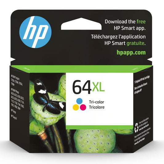 HP 64XL Tri-color High-Yield Ink Cartridge N9J91AN